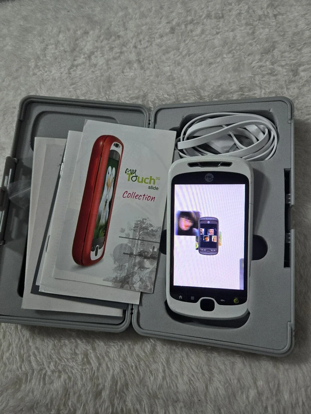 White Slide-Out MY TOUCH TMobile Phone